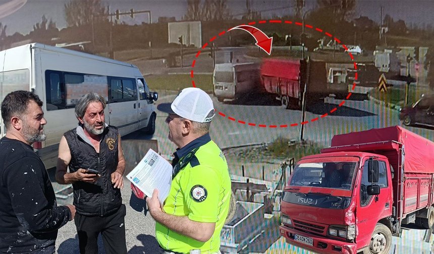 Antalya'da kavşakta korkutan çarpışma anı kamerada!