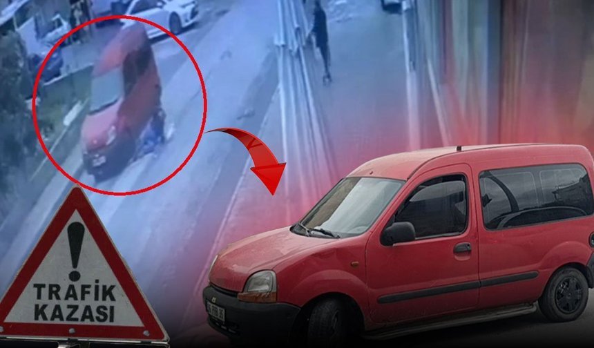 Antalya'da korkunç kaza kamerada: Yayanın ayağı aracın altında kaldı