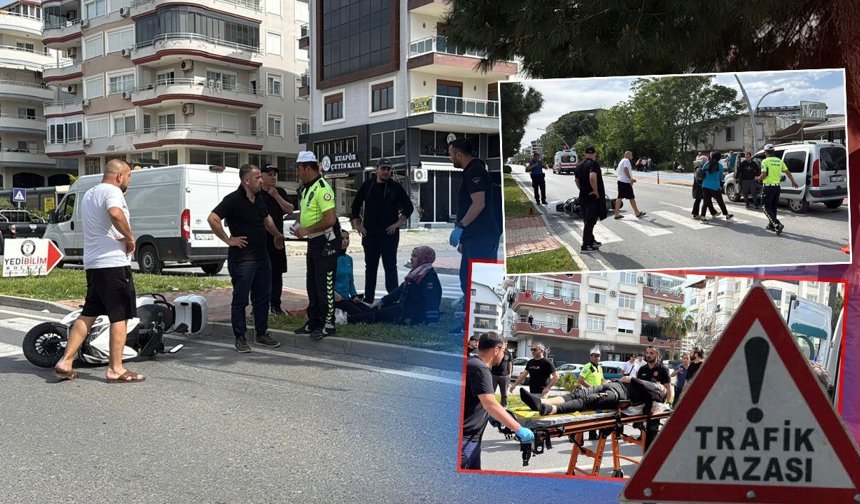 Antalya'da motosikletler çarpıştı: 3 kişi yaralandı