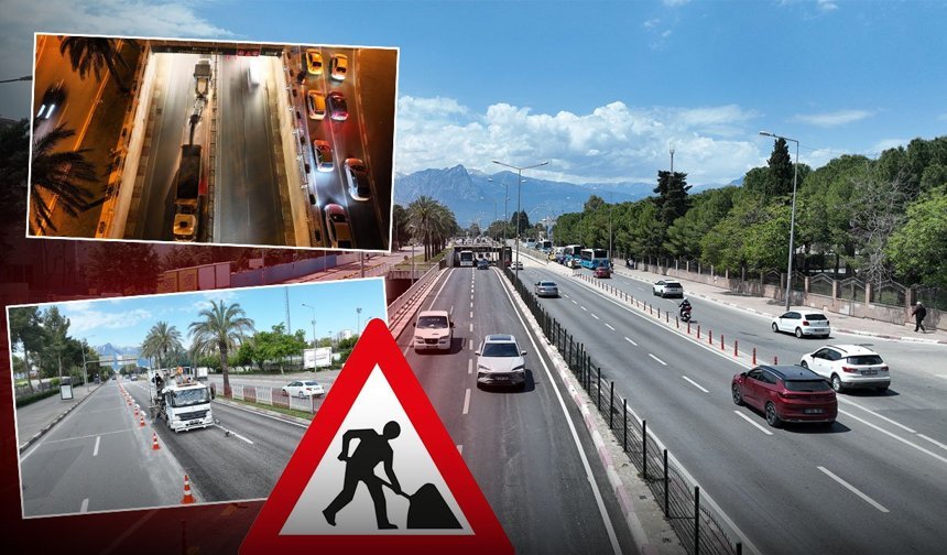 Antalya'da yenilenen o yol araç trafiğine açıldı!