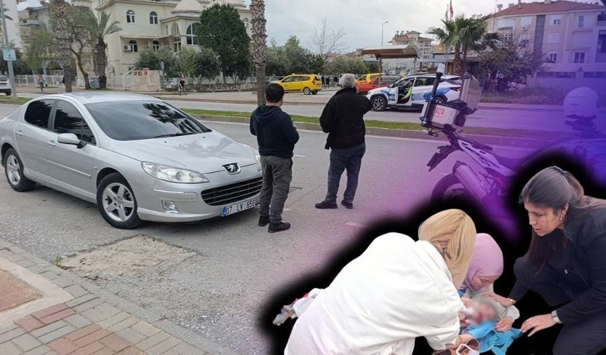 Antalya'da korkutan anlar! Yola fırlayan çocuğa otomobil çarptı
