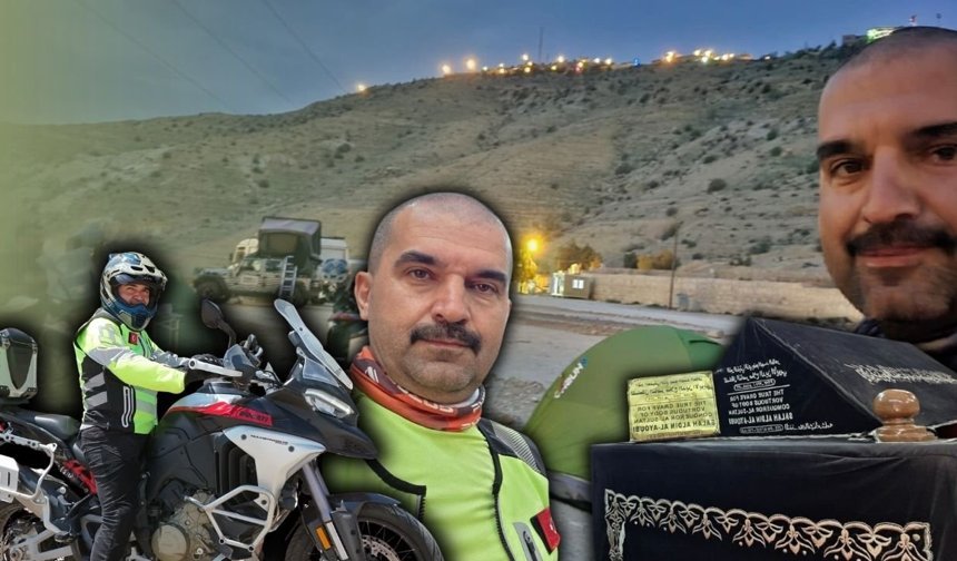 Hayaliydi, rotası oldu! Alanya'dan Mekke'ye 7 bin km motor sürdü