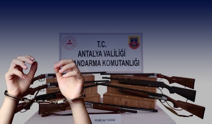Antalya'da ruhsatsız silah operasyonu: Jandarma nefes aldırmıyor