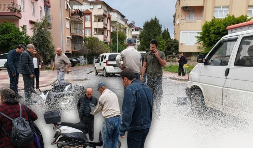 Antalya'da korkutan kaza! 1 yaralı