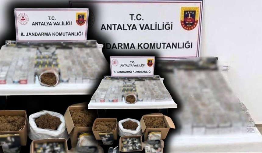 Antalya'da işletme görünümlü imalathaneye baskın