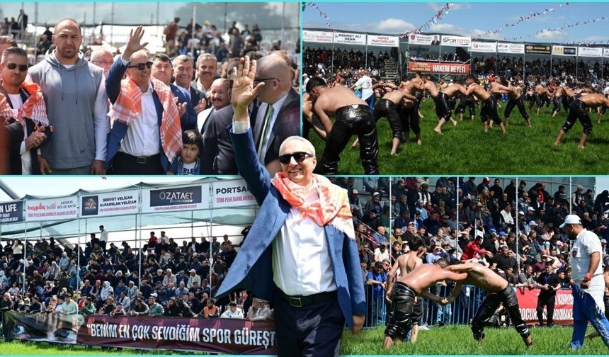 Antalya'da er meydanında güreş müsabakaları tamamlandı!