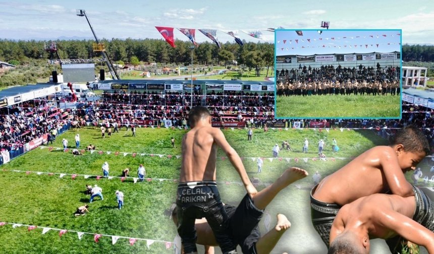 Antalya'da pehlivanlar dualı çayıra çıktı!