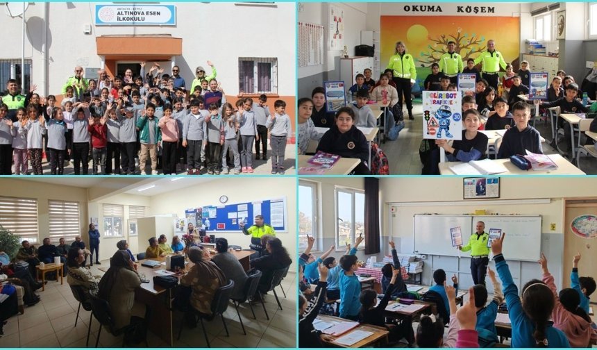 Antalya’da “Polirobot Trafikte” projesi devam ediyor!