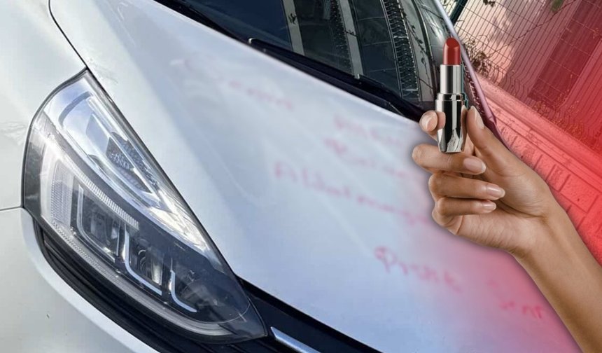 Antalya’da araç kaputuna yazılan sözler gündem oldu! "Aldatmaya devam et"