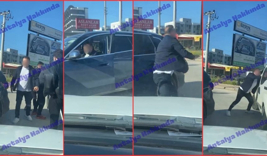 Antalya'da trafik magandası tartıştığı sürücüye saldırdı!