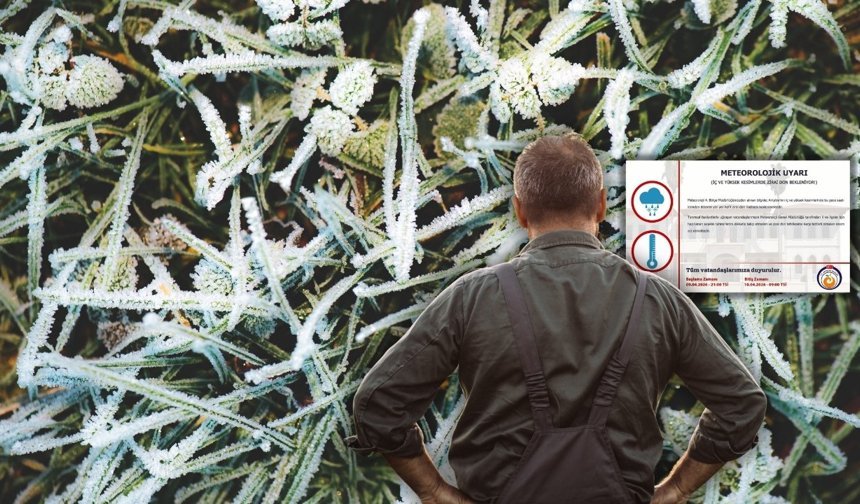 Antalya’da zirai don uyarısı yapıldı!