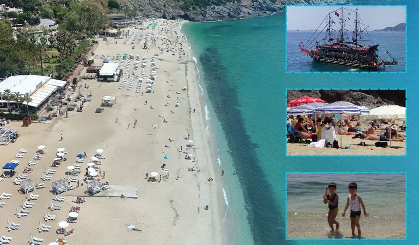 Alanya sahillerine yaz geldi!