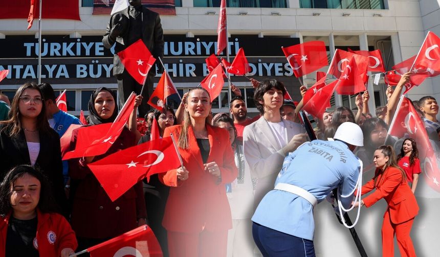 Antalya Büyükşehir Belediyesi’nde 19 Mayıs töreni düzenlendi!