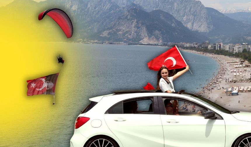 Antalya Konyaaltı Sahili’nde 19 Mayıs yoğunluğu yaşandı!