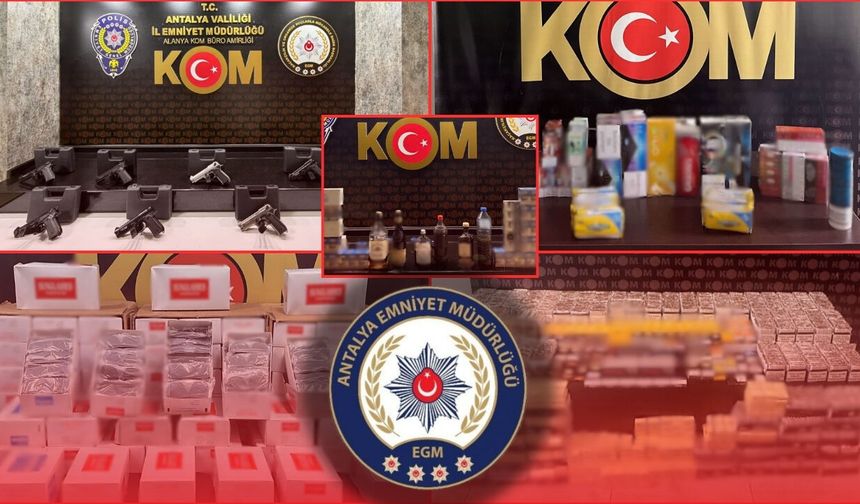 Antalya’da 1 haftalık asayiş bilançosu açıklandı!