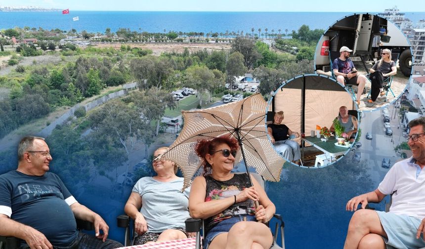Karavan tatilcilerinin bayram rotası Antalya oldu!