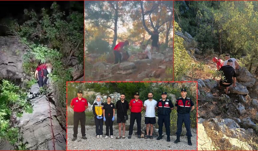Antalya'da gezmeye gittikleri koyda kaybolan 2 kişi kurtarıldı!