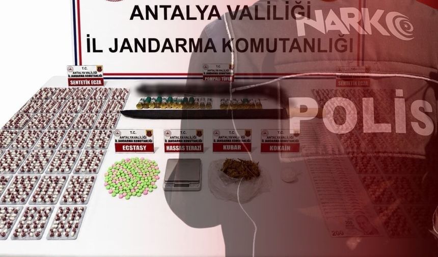 Antalya'da uyuşturucu operasyonu! 2 şüpheli yakalandı