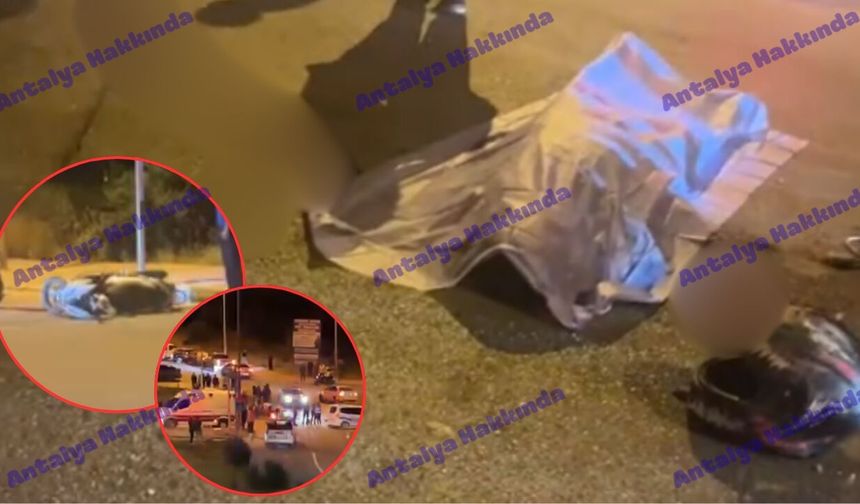 Antalya'da otomobil ile motosiklet çarpıştı: 1 kişi hayatını kaybetti!