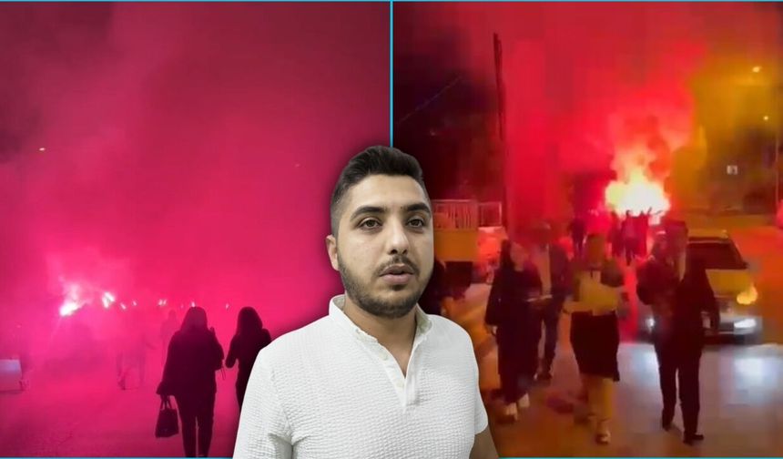 Antalya'da meşaleli kız isteme konvoyu itfaiyeyi alarma geçirdi!