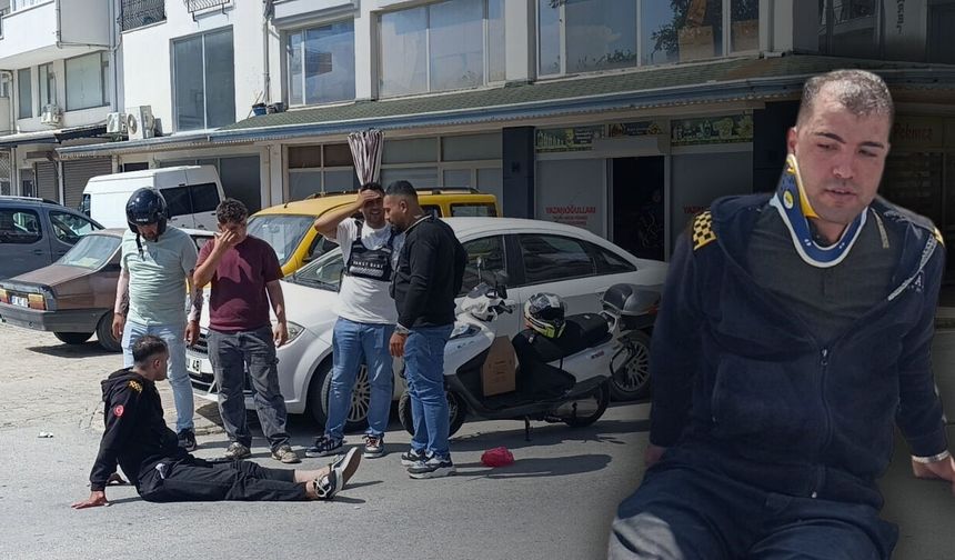 Antalya'da çocuğa çarpmamak için hastanelik oldu!