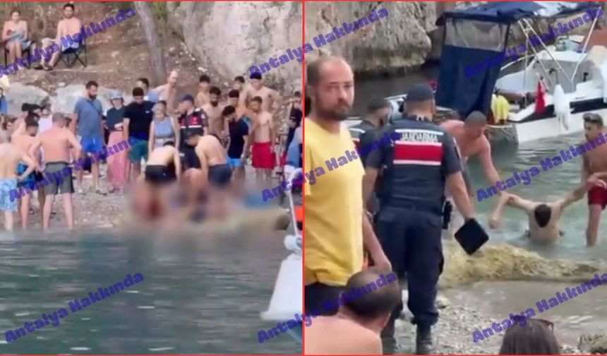 Antalya'da korku dolu anlar: Yüksekten denize atladı hareketsiz kaldı!