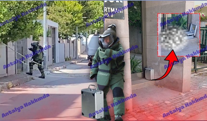Antalya’da şüpheli çanta paniği: Bomba sandılar bakın ne çıktı