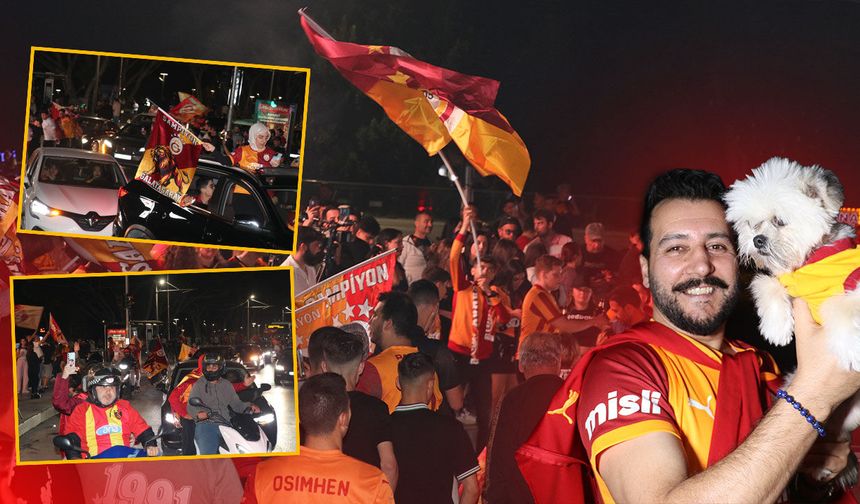 Antalya’da Galatasaray’ın şampiyonluk coşkusu: Binlerce taraftar meydanlara akın etti