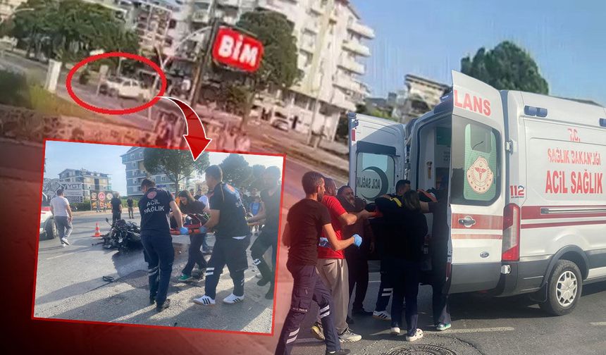 Antalya'da feci kaza: Motosiklet sürücüsü ağır yaralandı