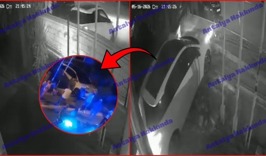 Antalya'da geri manevra yaparken kreş bahçesine uçtu! O anlar kamerada