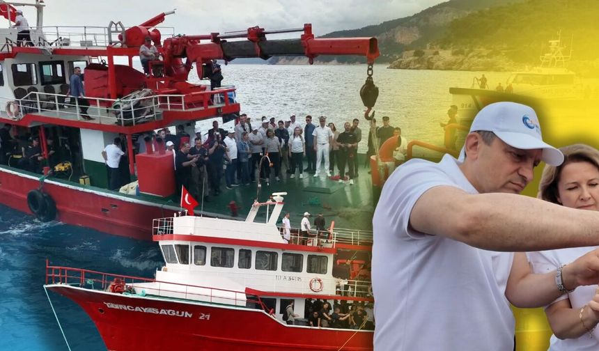 Vali Şahin Antalya'da deniz temizliğine katıldı! 500 metre hayalet ağ çıkarıldı