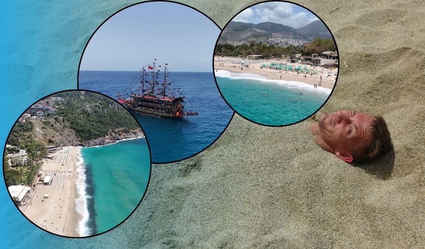 Alanya'da yaz erken geldi: Dünyaca ünlü sahiller doldu taştı!