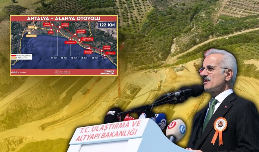 Antalya-Alanya otoyolu projesi hız kesmiyor: Seyahat süresi 36 dakikaya düşecek
