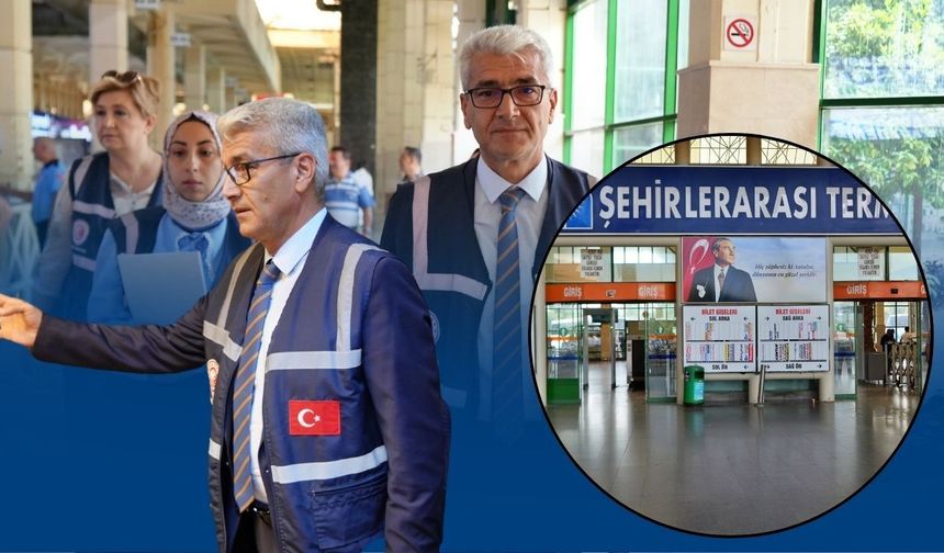 Antalya otogarında bayram denetimi: Biletlere sıkı takip