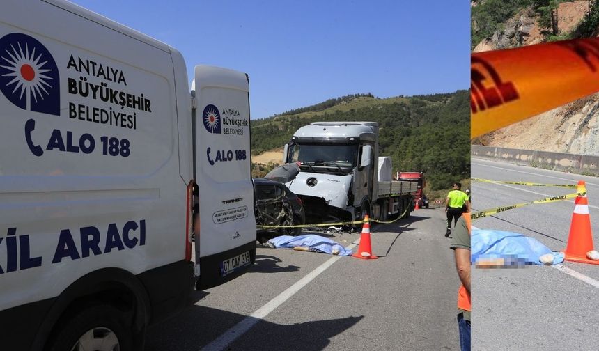 Antalya-Isparta yolunda ölümlü kazada detaylar belli oldu! Çifti ölüm bile ayıramadı