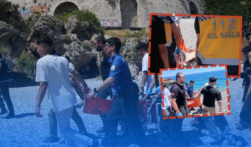Antalya'da arkadaşını kurtarmak isterken boğulma tehlikesi geçirdi!
