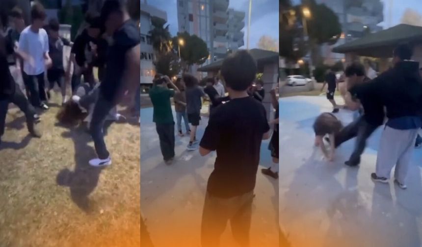Antalya'da parkta akran zorbalığı: 10 çocuk bir çocuğu darbetti