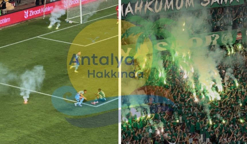 Antalya'da kupa finalinde meşale krizi!