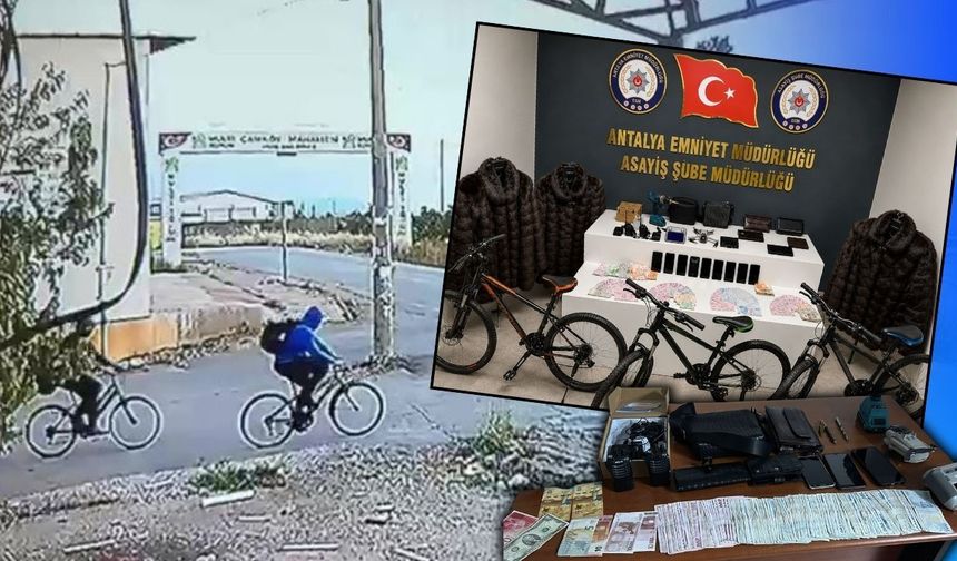 Antalya'da tam bin 400 saatlik takip! Milyonluk kasa hırsızları yakalandı!