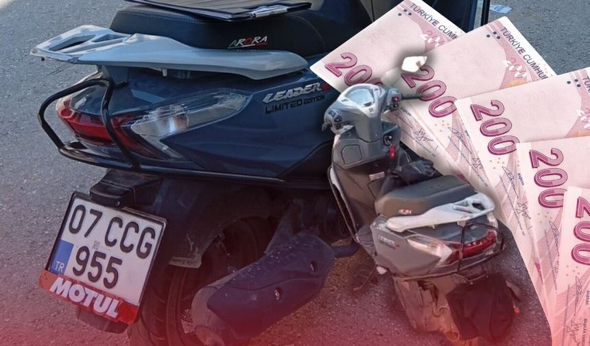 Antalya'da bezle plakasını kapattı,  140 bin TL ceza yedi!