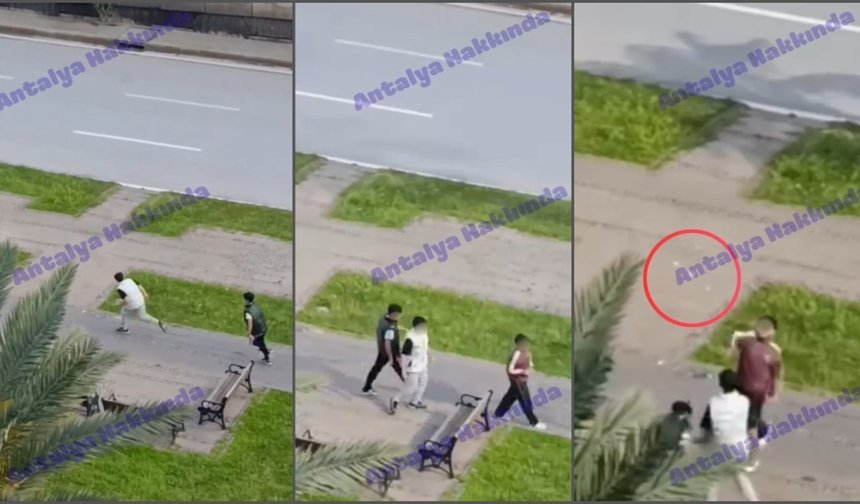 Antalya’da çocuklar yoldan geçen araçlara yumurta attı!