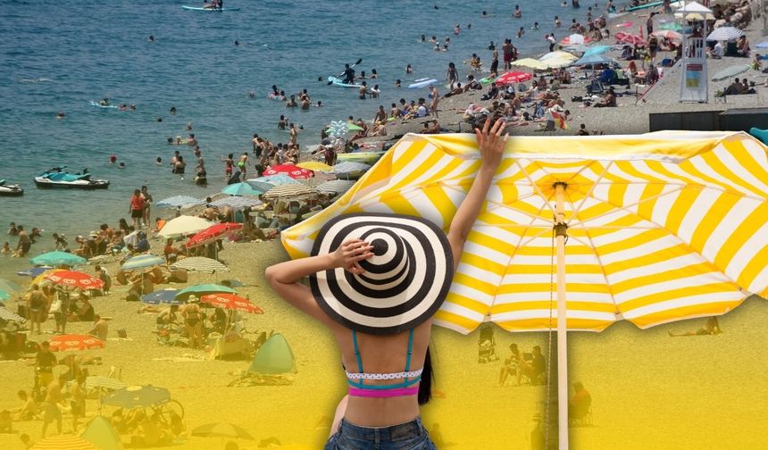 Antalya’da vatandaşlar sahile akın etti!
