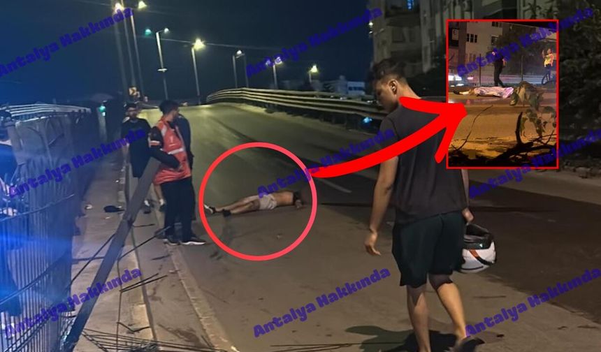 Antalya'da motosiklet kazası: Genç sürücü feci şekilde hayatını kaybetti!
