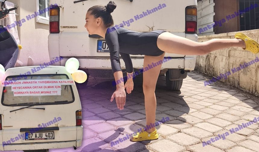 Antalya'da bir anne kızını mutlu etmek için bakın ne yaptı!