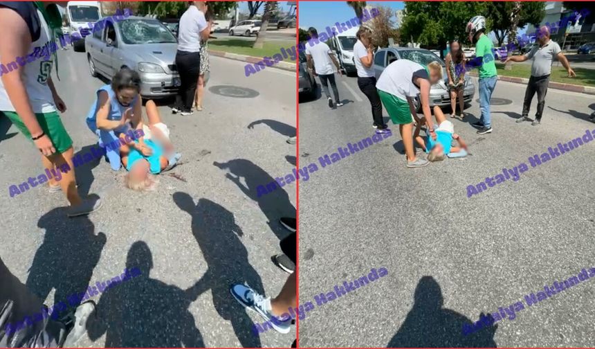 Antalya'da turist kadına otomobil çarptı: "Gözüme sinek kaçtı görmedim"