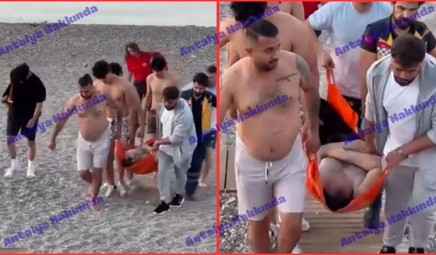 Antalya Konyaaltı Sahili'nde boğulma tehlikesi!