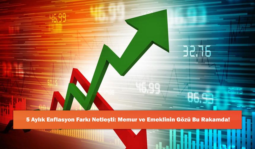 5 Aylık Enflasyon Farkı Netleşti: Memur ve Emeklinin Gözü Bu Rakamda!