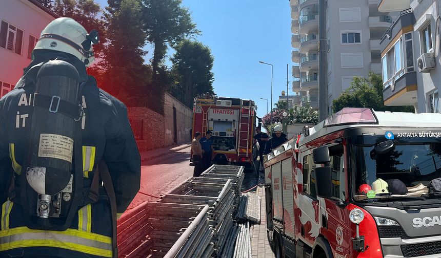 Antalya'da korkutan dumanlar: Apartman dairesinde yangın çıktı