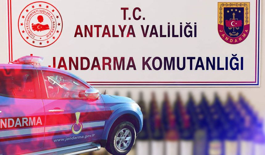 Antalya'da litrelerce kaçak alkol ele geçirildi!
