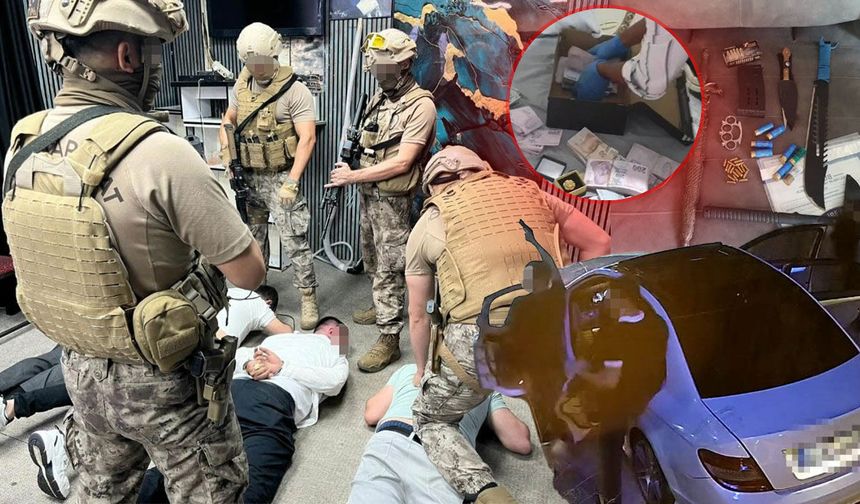 Antalya’da 'Altunlar' suç örgütüne operasyon: 63 şüpheli gözaltında